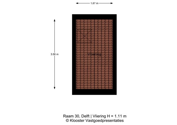Plattegrond - Raam 30, 2611 LV Delft - Raam 30-Vliering.jpg